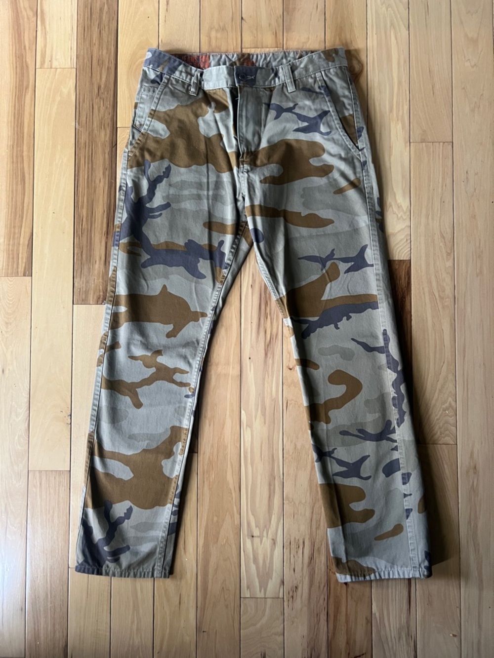 Dockers Camo Pants Mens 32x30 Straight Fit Military Style